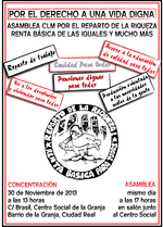 Nace la Asamblea de Castilla-La Mancha por el Reparto de la Riqueza y la Renta Básica