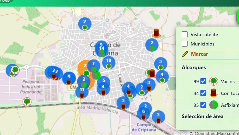 Aquí falta un árbol - Ecomapa 2026