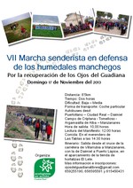 VII marcha senderista en defensa de los humedales manchegos: Por la recuperación de los Ojos del Guadiana