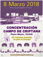 Las Violeteras y el Foro Social de Campo de Criptana se suman a la huelga feminista del 8M
