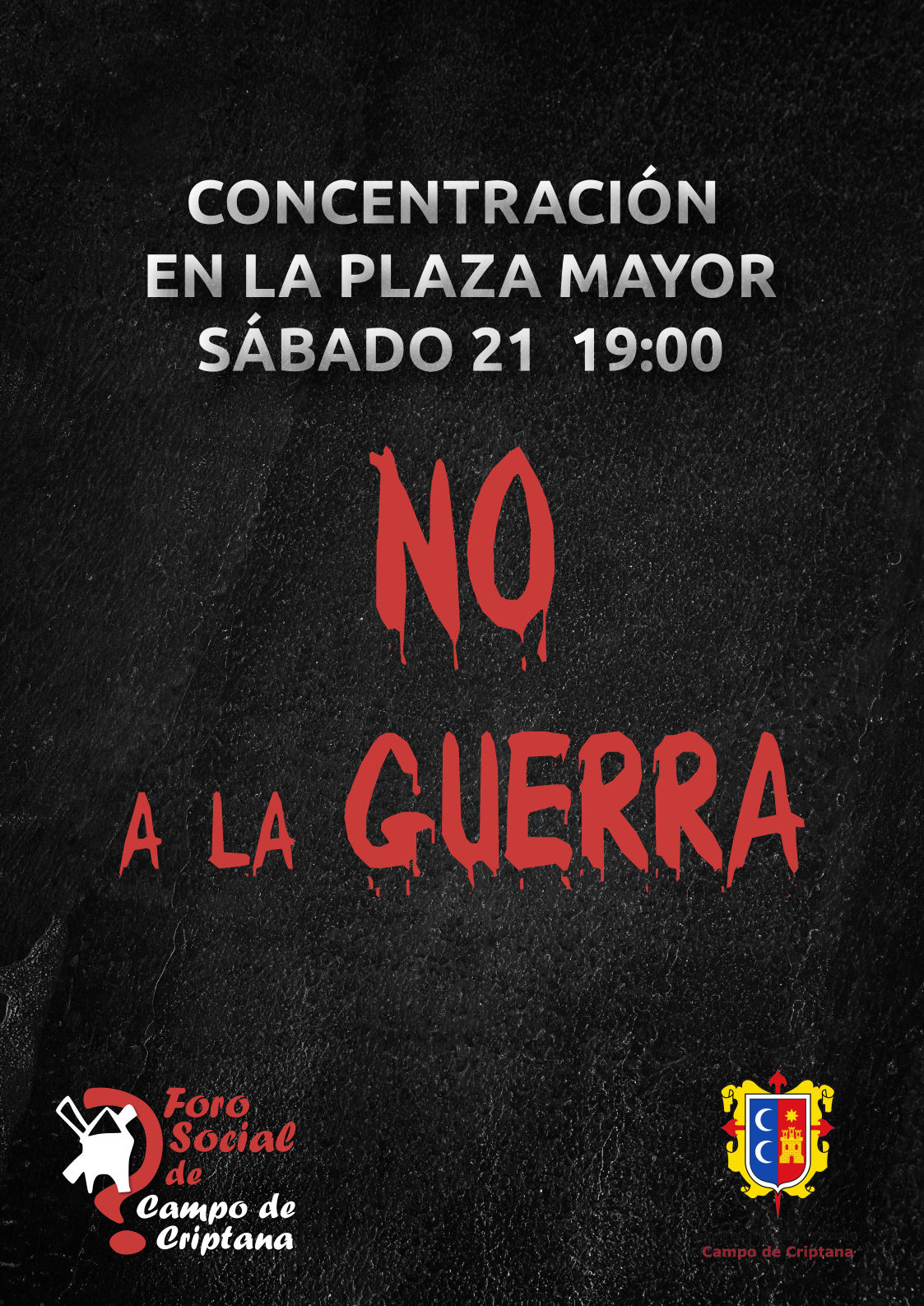 Concentración contra la guerra