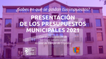 Presentación de los presupuestos municipales 2021